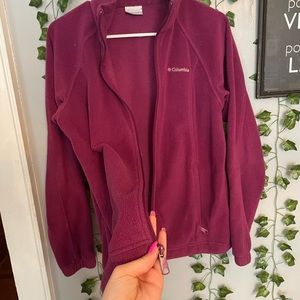 Purple fuzzy Columbia jacket